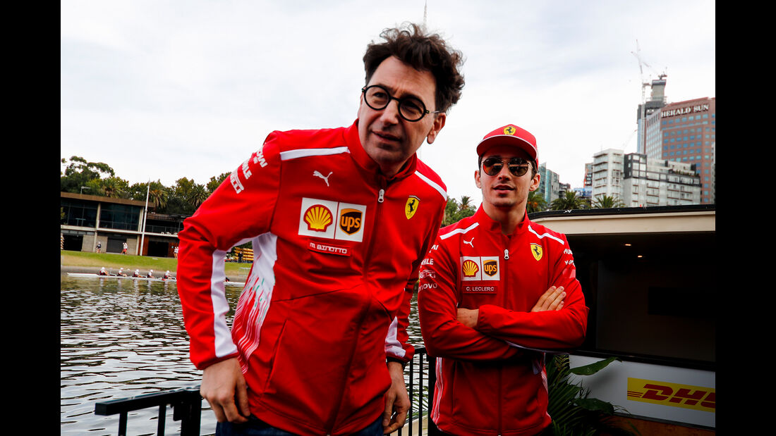 Charles Leclerc & Mattia Binotto - Ferrari - Formel 1 - GP Australien - Melbourne - 13. März 2019