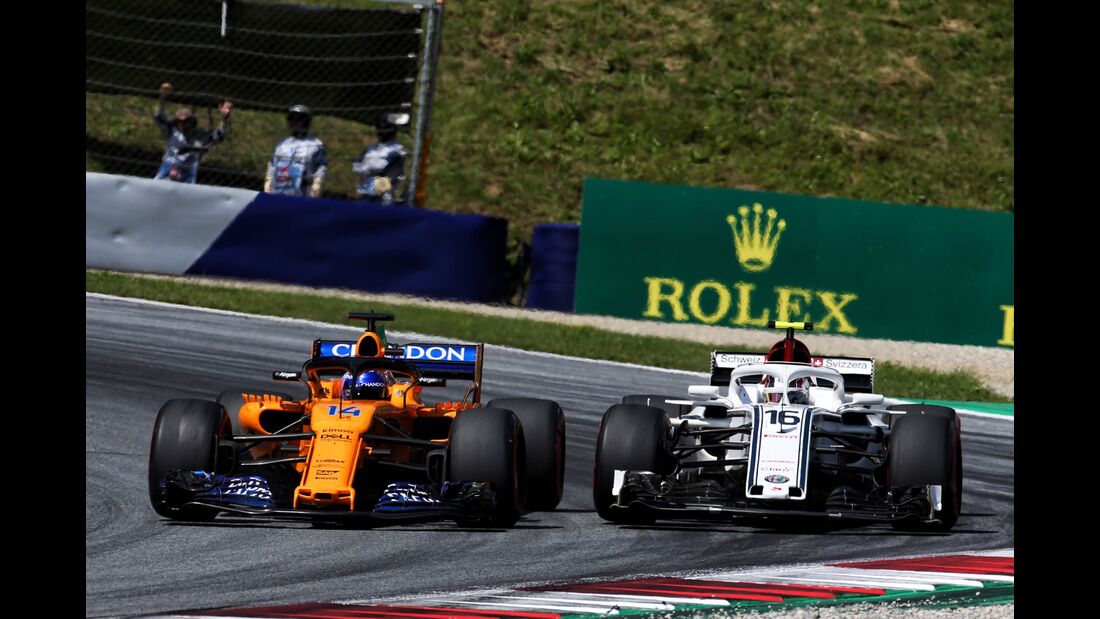 Charles Leclerc - Sauber - Fernando Alonso - McLaren - Formel 1 - GP Österreich - 1. Juli 2018