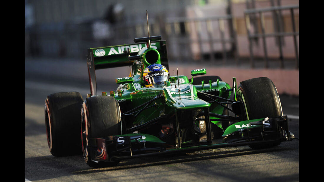 Charles Pic, Caterham, Formel 1-Test, Barcelona, 20. Februar 2013