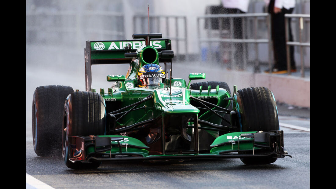 Charles Pic, Caterham, Formel 1-Test, Barcelona, 28. Februar 2013