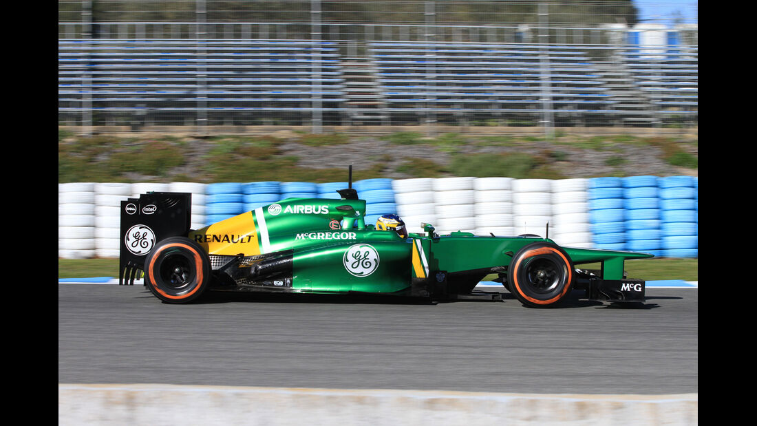 Charles Pic, Caterham, Formel 1-Test, Jerez, 7.2.2013