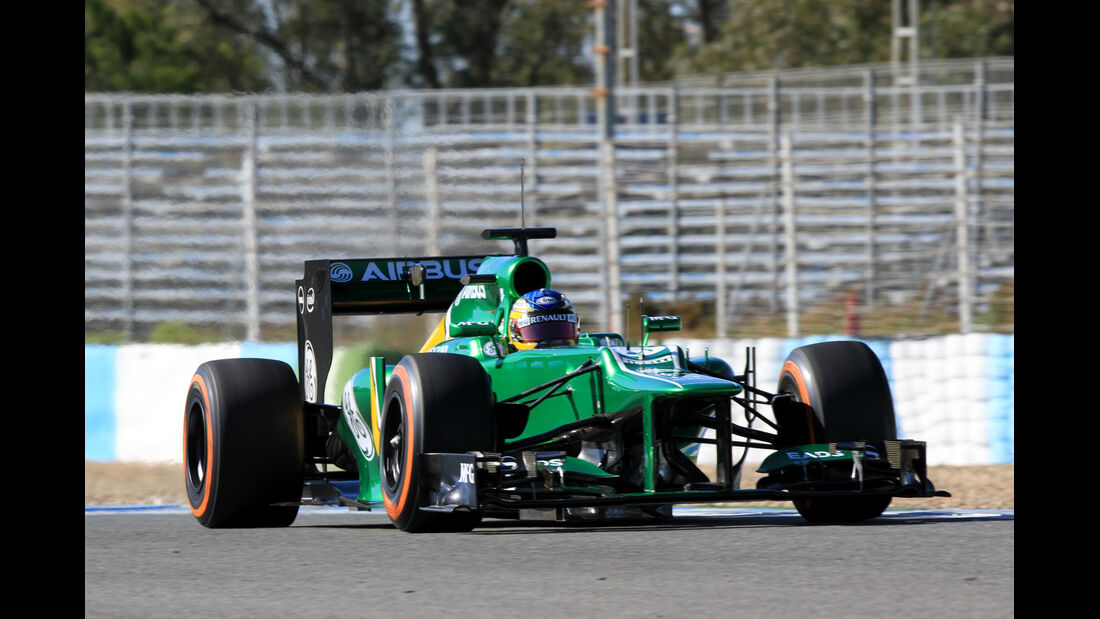 Charles Pic, Caterham, Formel 1-Test, Jerez, 7.2.2013