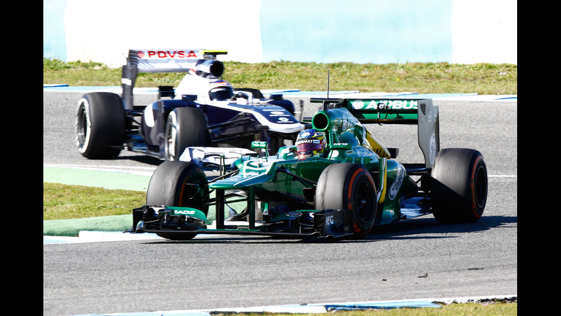Charles Pic, Caterham, Formel 1-Test, Jerez, 8. Februar 2013