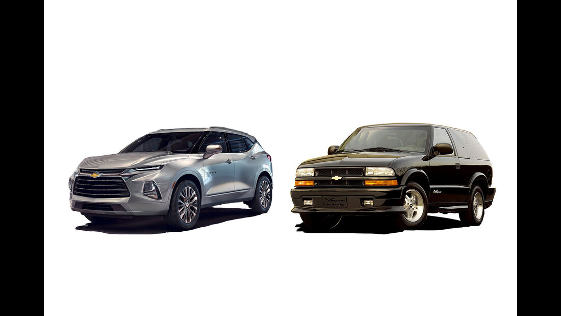 Chevrolet Blazer 2019, neu gegen alt, 2019, 2005