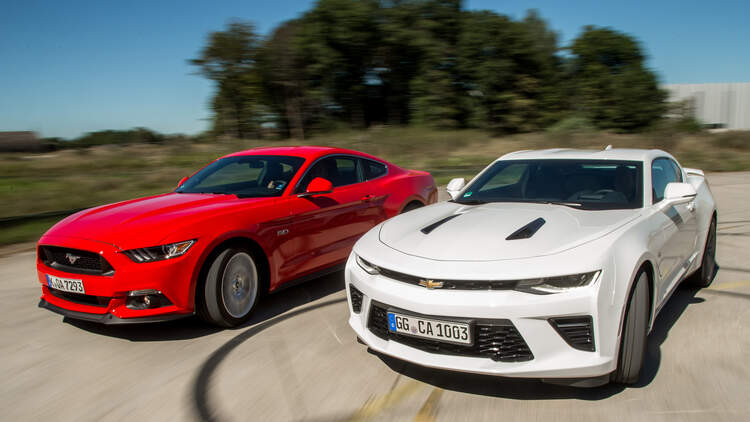 Chevrolet Camaro 6 2 Und Ford Mustang 5 0 V8 Im Test Auto Motor Und Sport