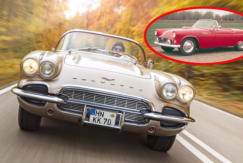 Chevrolet Corvette C1 eingeklinkt: Ford Thunderbird