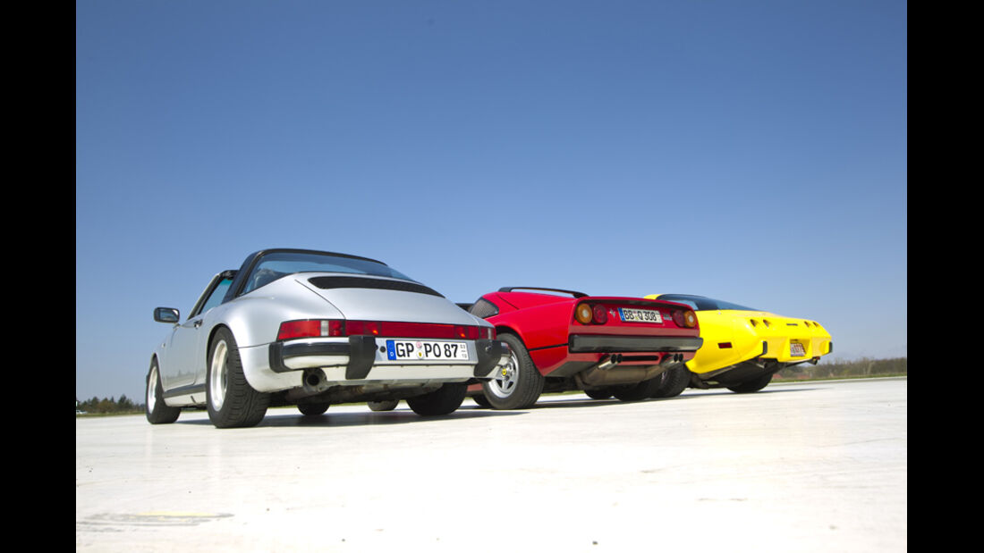 Chevrolet Corvette C3, Ferrari 308 GTSi, Porsche 911 Carrera Targa
