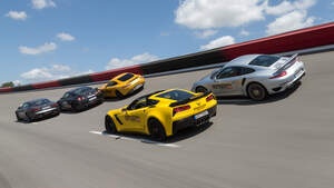 Chevrolet Corvette, Jaguar F-Type, Mercedes-AMG GT, Nissan GT-R, Porsche 911