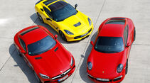 Chevrolet Corvette Stingray, Mercedes-AMG GT, Porsche 911 Carrera GTS 