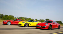Chevrolet Corvette Stingray, Mercedes-AMG GT, Porsche 911 Carrera GTS 