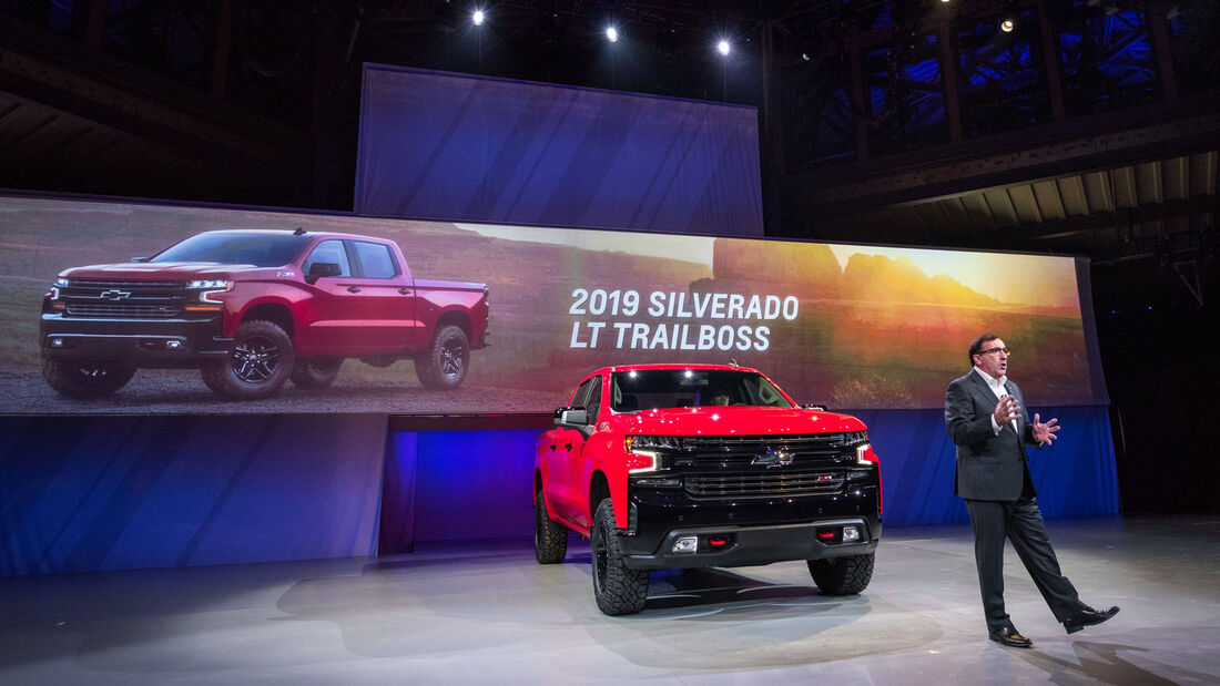 Chevrolet Silverado Modelljahr 2019 Premiere in Detroit