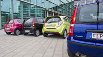 Chevrolet Spark, Daihatsu Cuore, Fiat Panda, Suzuki Alto