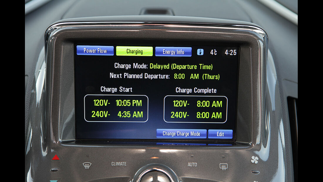 Chevrolet Volt, Elektroauto, Cockpit, Navigation