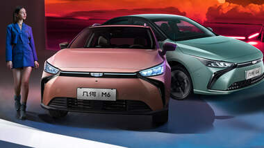 China Elektroauto Geometry Geely G6 M6 Collage