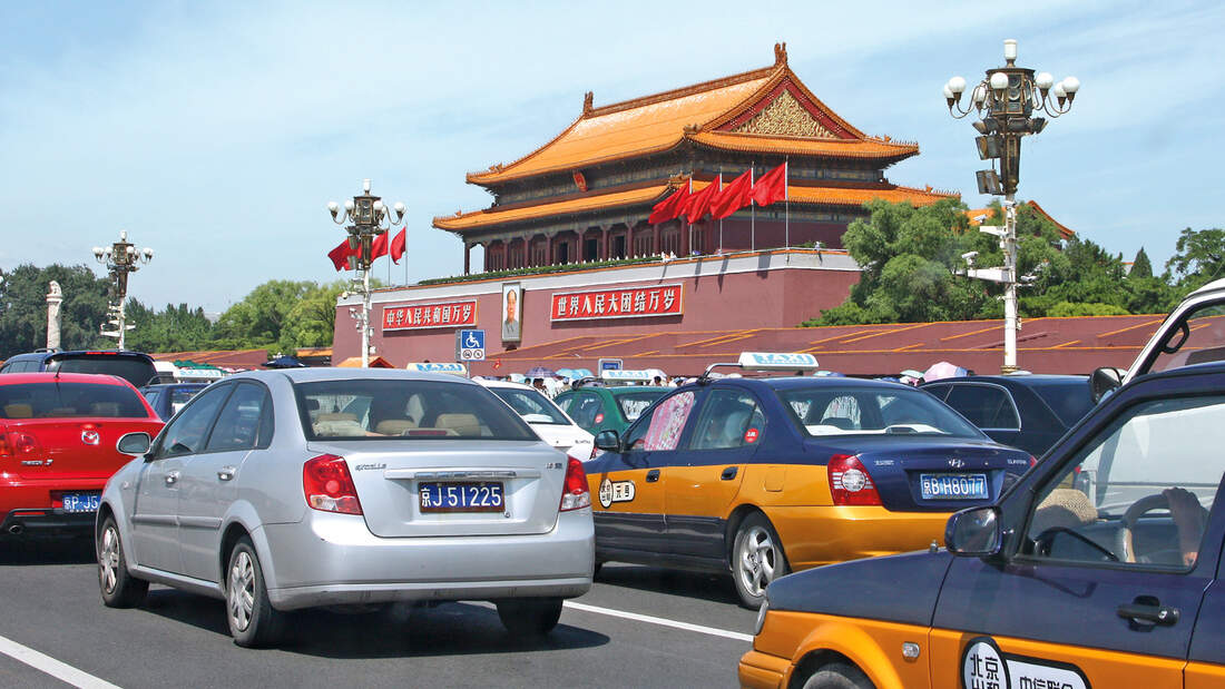China, Tempel, Verkehr