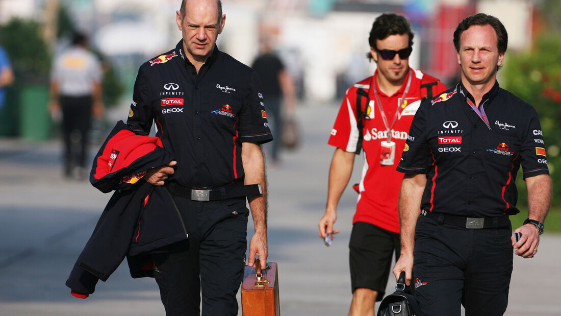 Christian Horner & Adrian Newey - Red Bull - GP Malaysia - Training - 23. März 2012