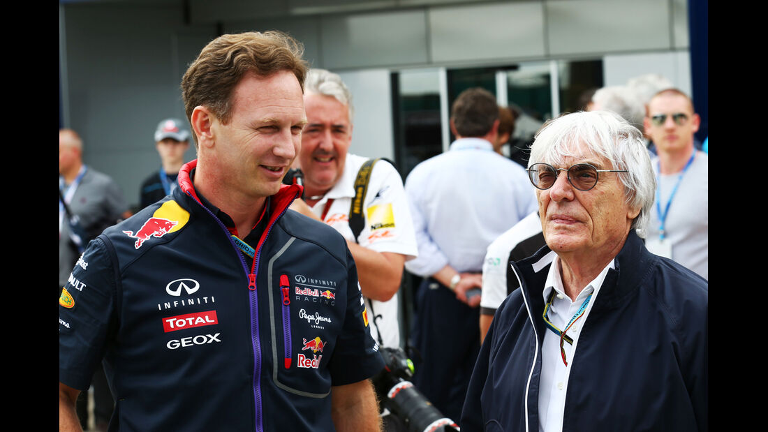 Christian Horner & Bernie Ecclestone - Formel 1 - GP England - Silverstone - 5. Juli 2014