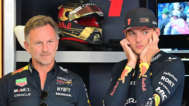 Christian Horner & Max Verstappen - 2023