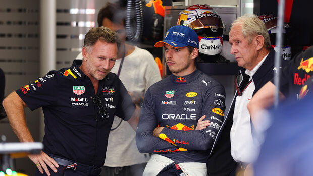 Christian Horner - Max Verstappen - Helmut Marko - Red Bull - Formel 1