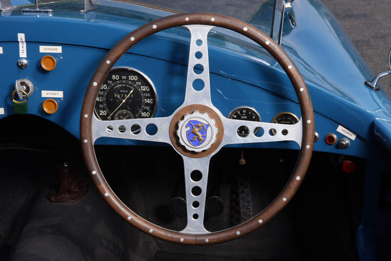 Cisitalia 202 SMM Nuvolari Spider, Cockpit