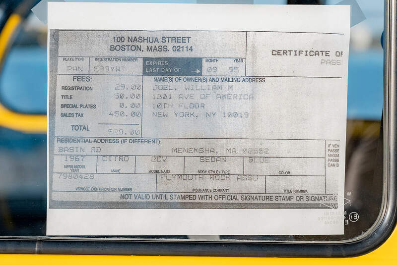 Citroën 2CV von Billy Joel und Christine Brinkley (1967)
