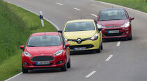 Citroën C3, Ford Fiesta, Renault Clio, Frontansicht
