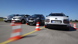 Citroën C4 Cactus, Ford Ecosport, Peugeot 2008, Renault Captur