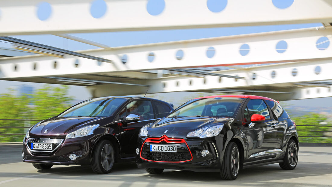 Citroën DS3 THP 155, Peugeot 208 XY 155 THP, Frontansicht