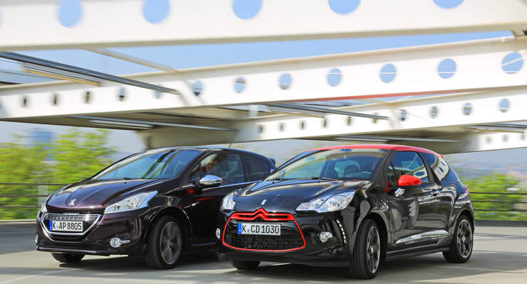 Citroën DS3 THP 155, Peugeot 208 XY 155 THP, Frontansicht