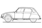 Citroën Dyane 4, Zeichnung