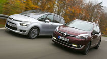 Citroën Grand C4 Picasso BlueHDi 150, Renault Grand Scénic dCi 150 FAB, Frontansicht