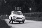 Citroen AMI 8, Kurvenfahrt, Frontansicht