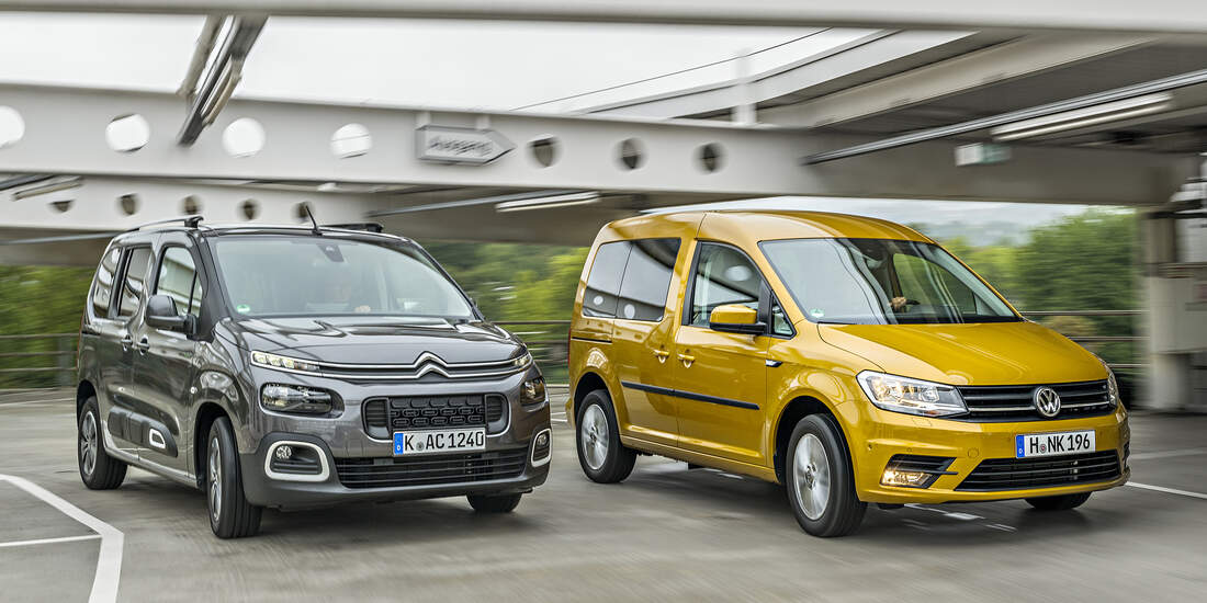 Citroën Berlingo gegen VW Caddy im Test auto motor und sport