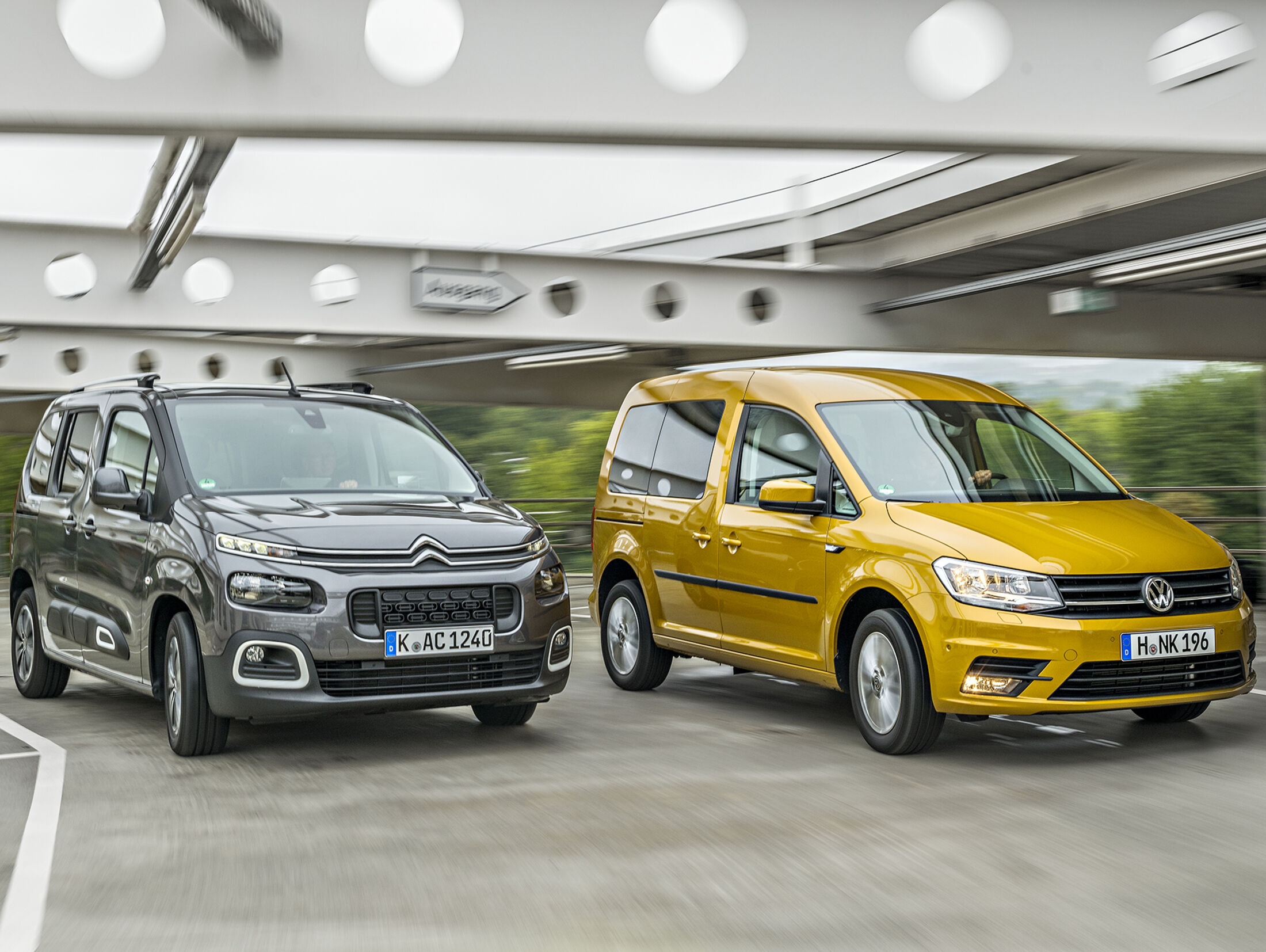 Citroën Berlingo gegen VW Caddy im Test