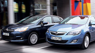 Citroen C4 Vti 120 und Opel Astra 1.4 Turbo im Vergleich, Teaser