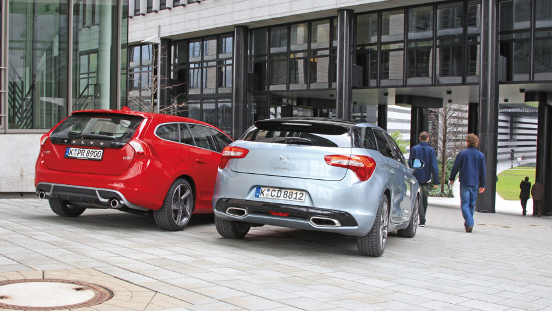 Citroen DS5 Hdi 165, Volvo V60 D3, Heck