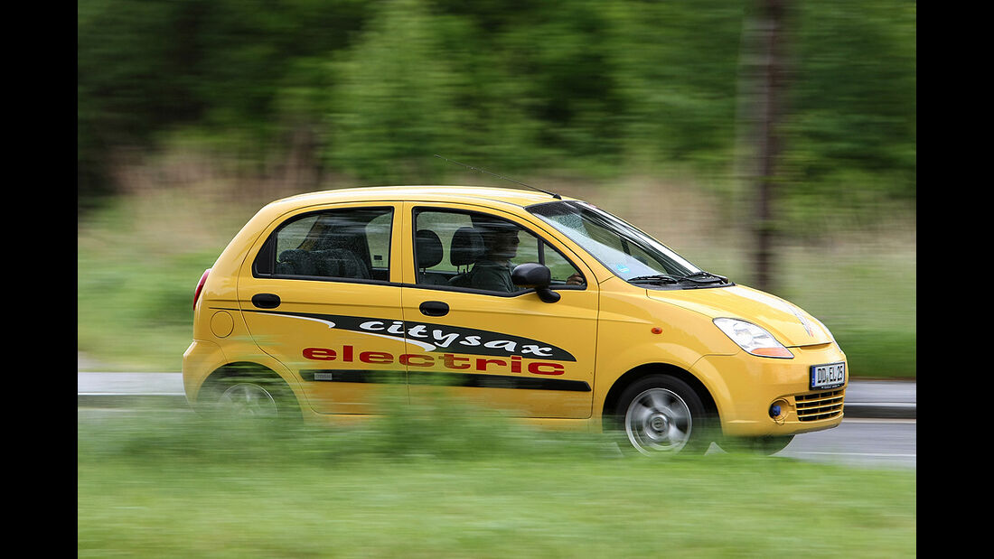 Citysax Elektroauto, Chevrolet Matiz, E-Auto, Ladekabel