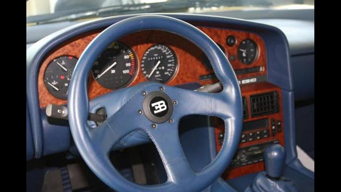 Cockpit Bugatti EB 110 von Michael Schumacher