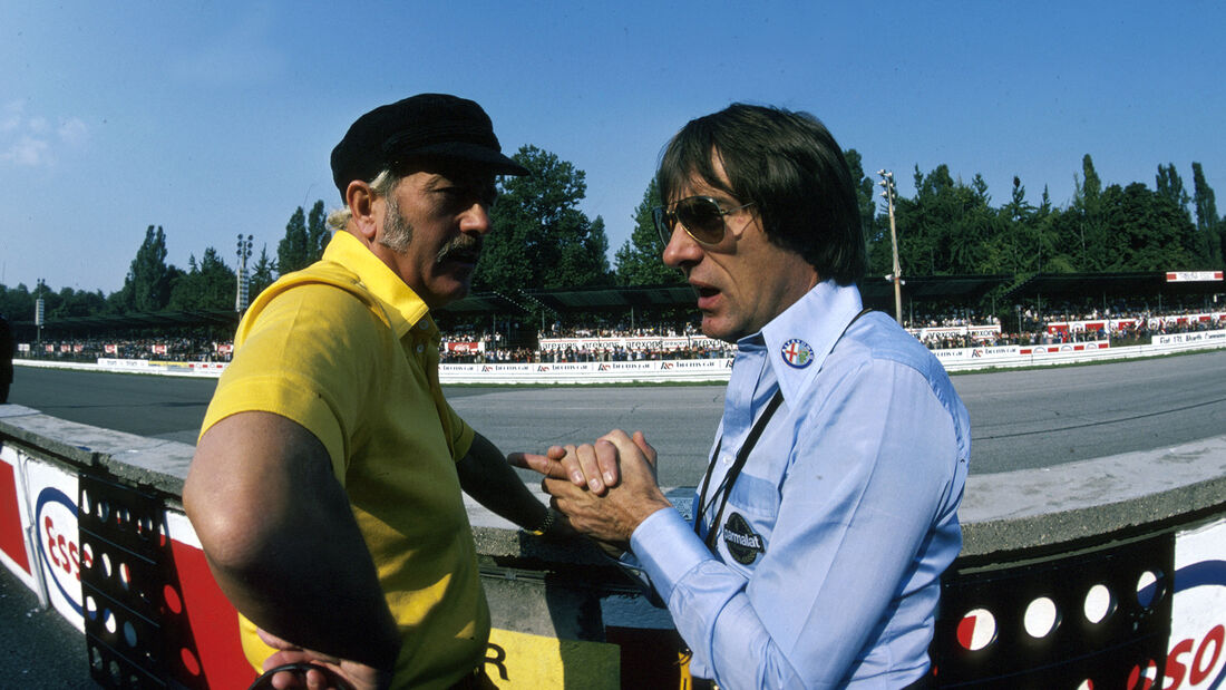 Colin Chapman - Bernie Ecclestone - GP Italien 1978 