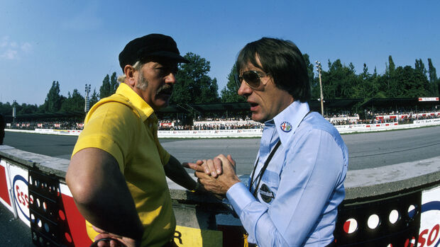 Colin Chapman - Bernie Ecclestone - GP Italien 1978 