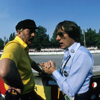 Colin Chapman - Bernie Ecclestone - GP Italien 1978 