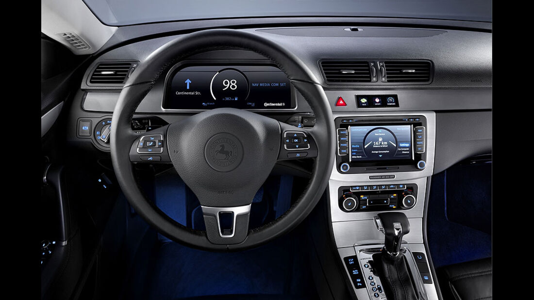 Continental Versuchsträger VW Passat Cockpit