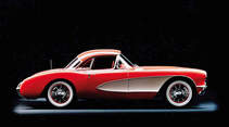 Corvette C1, Seitenansicht, 1956