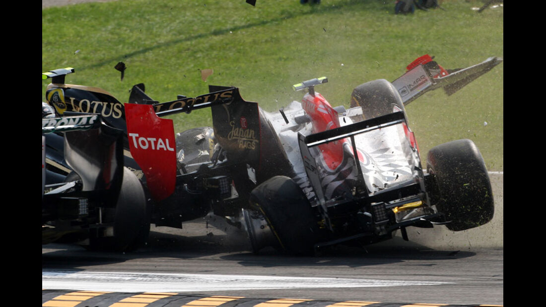 Crash GP Italien Monza 2011
