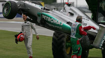Crash Michael Schumacher - Formel 1 - GP Deutschland - 20. Juli 2012