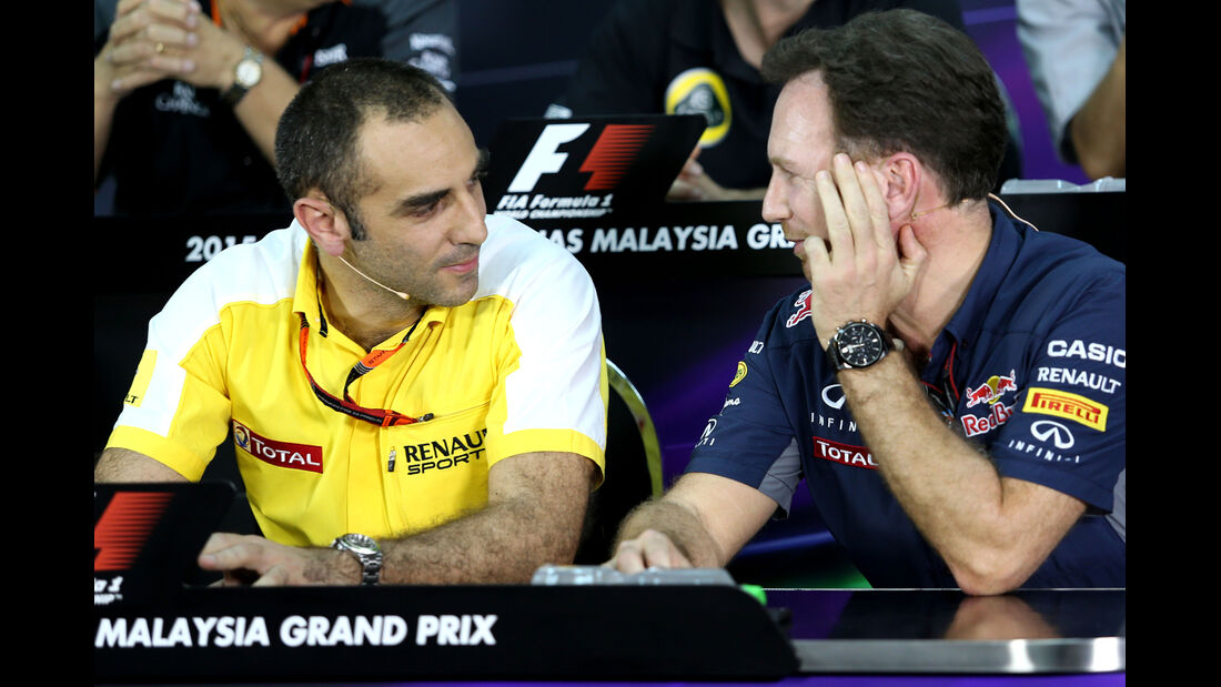 Cyril Abiteboul & Christian Horner - Formel 1 - GP Malaysia - 28. März 2015