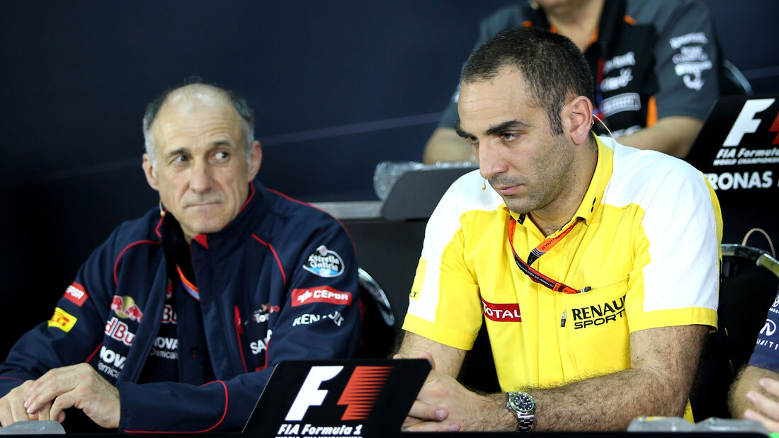 Cyril Abiteboul & Franz Tost - GP Malaysia 2015