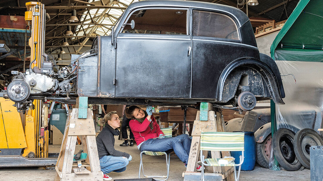 DKW F5 Reichsklasse, Restaurierung, Impressionen