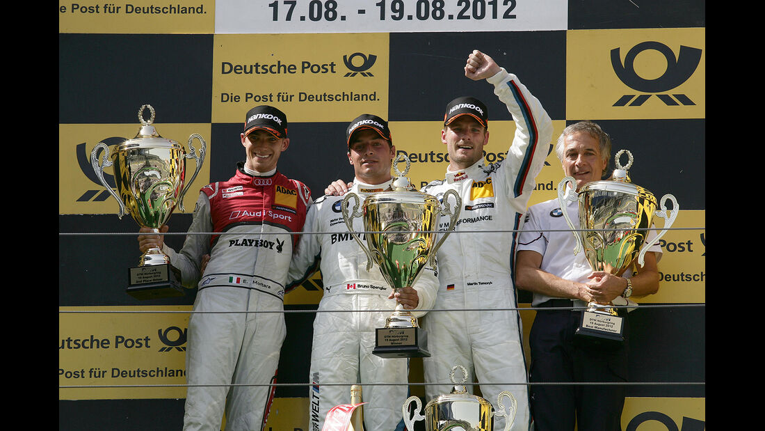 DTM 2012 Nürburgring, Rennen, Bruno Spengler, Edoardo Mortara, Martin Tomczyk