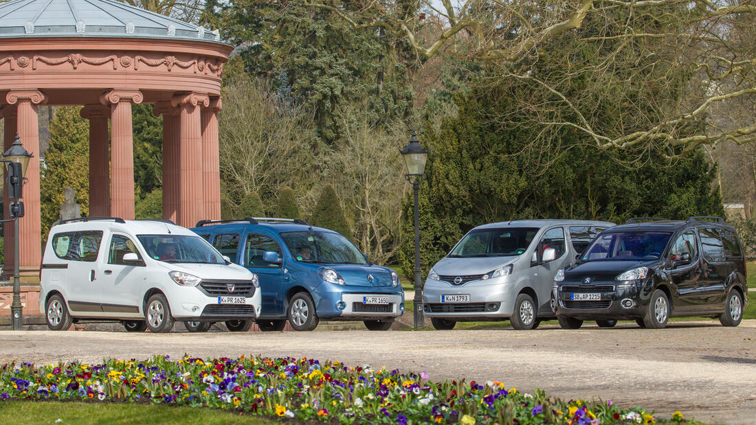 Dacia Dokker, Nissan Evalia, Peugeot Partner, Renault Kangoo